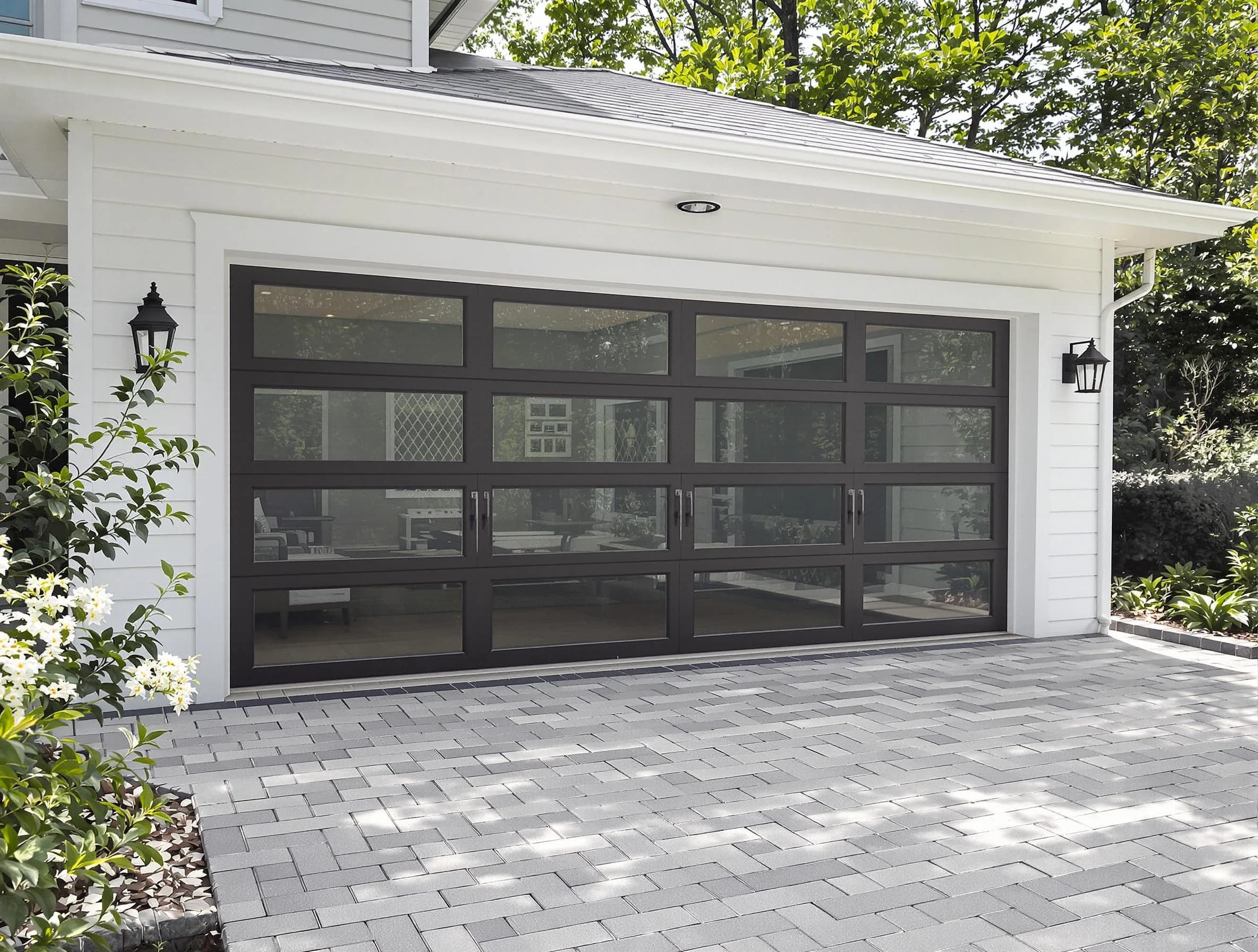 Perry Garage Door Repair design specialist presenting custom garage door options to Perry homeowner