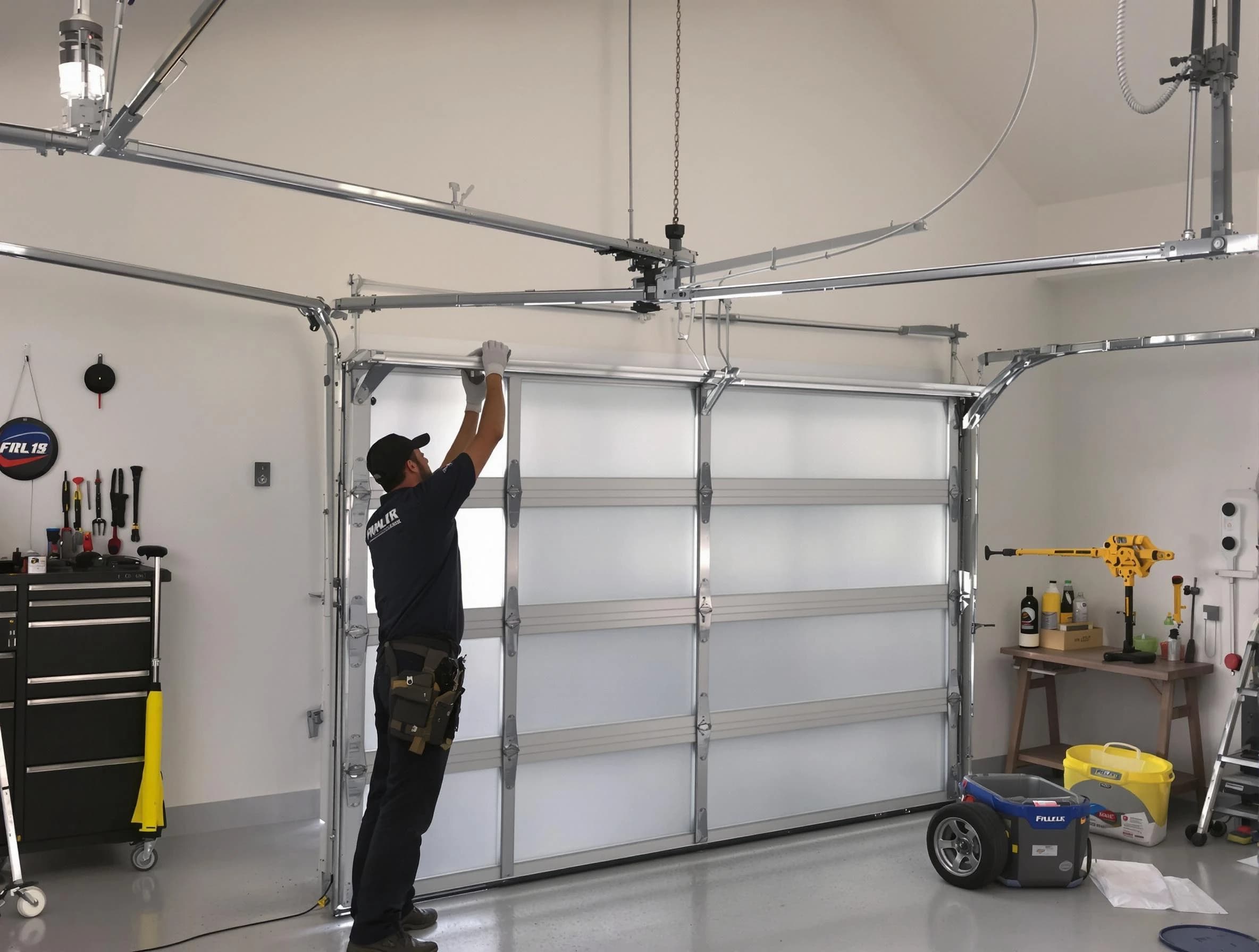 Perry Garage Door Repair certified team performing precision garage door installation in Perry