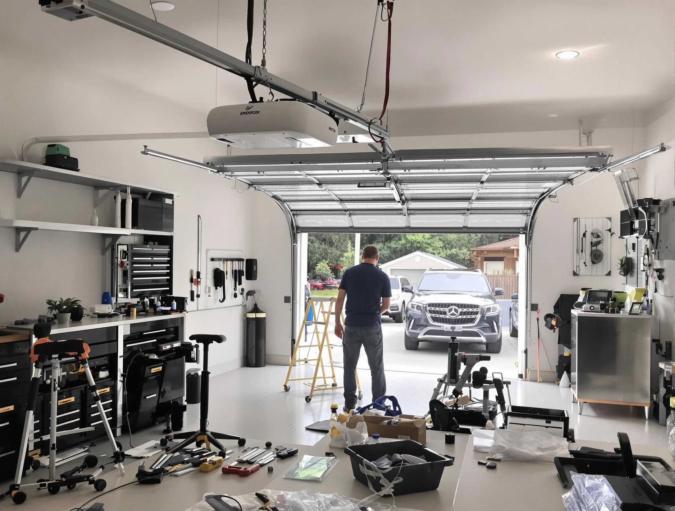 Garage door opener installation by Perry Garage Door Repair in Perry