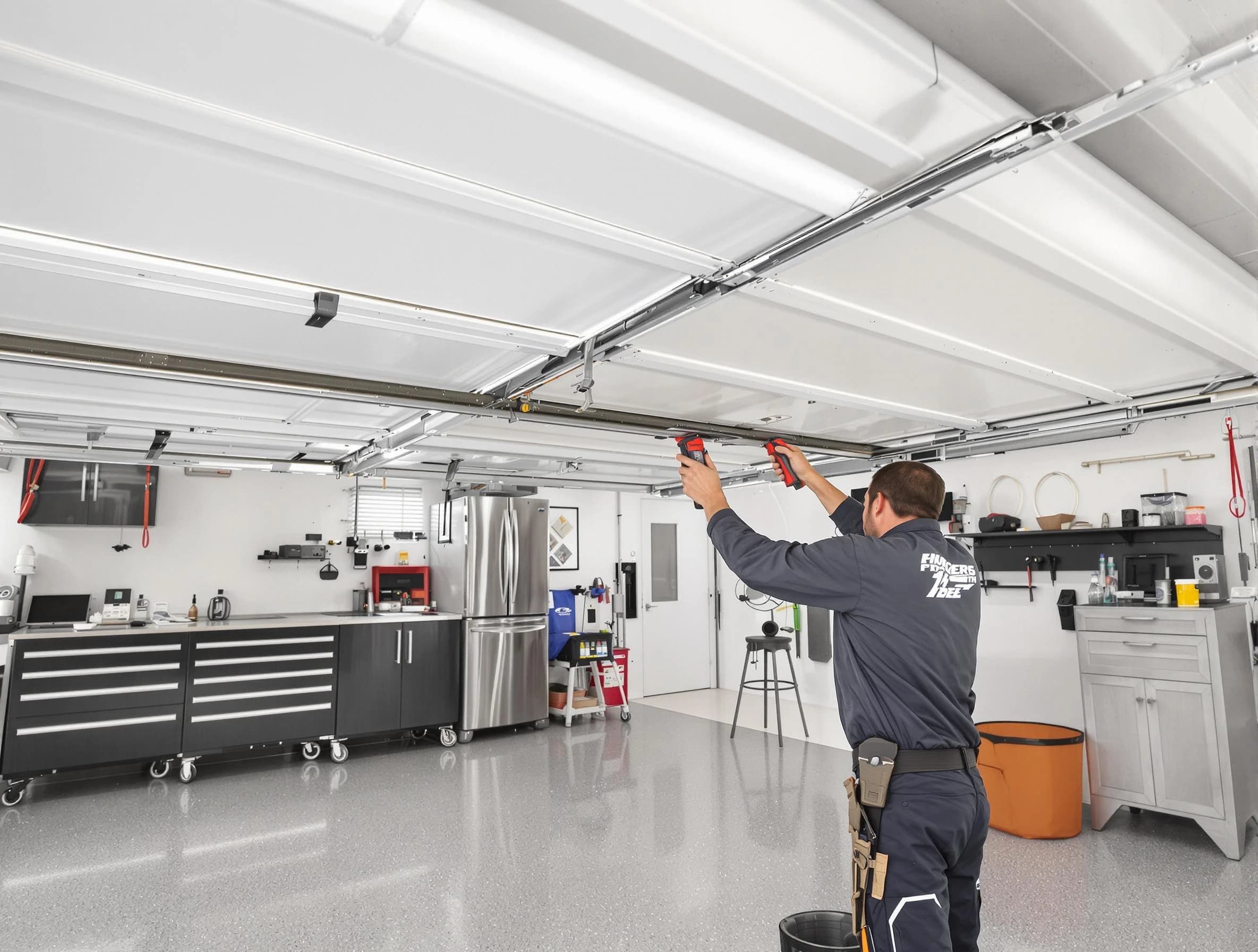 Overhead garage door repair service by Perry Garage Door Repair in Perry