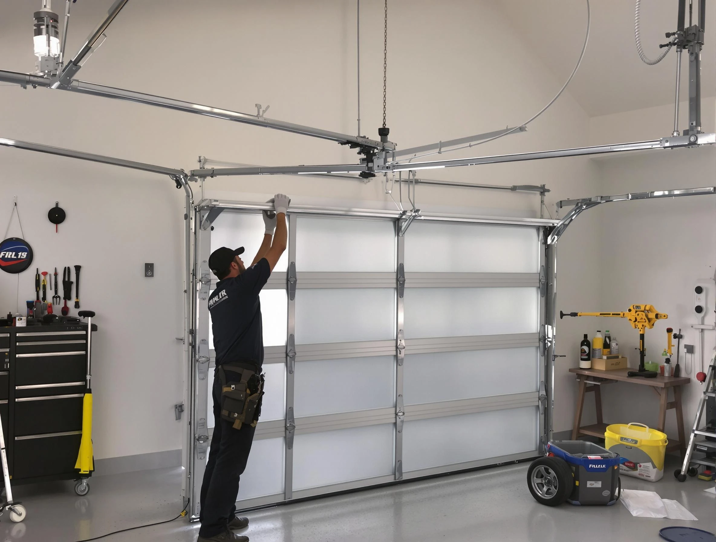 Perry Garage Door Repair certified team performing precision garage door installation in Perry