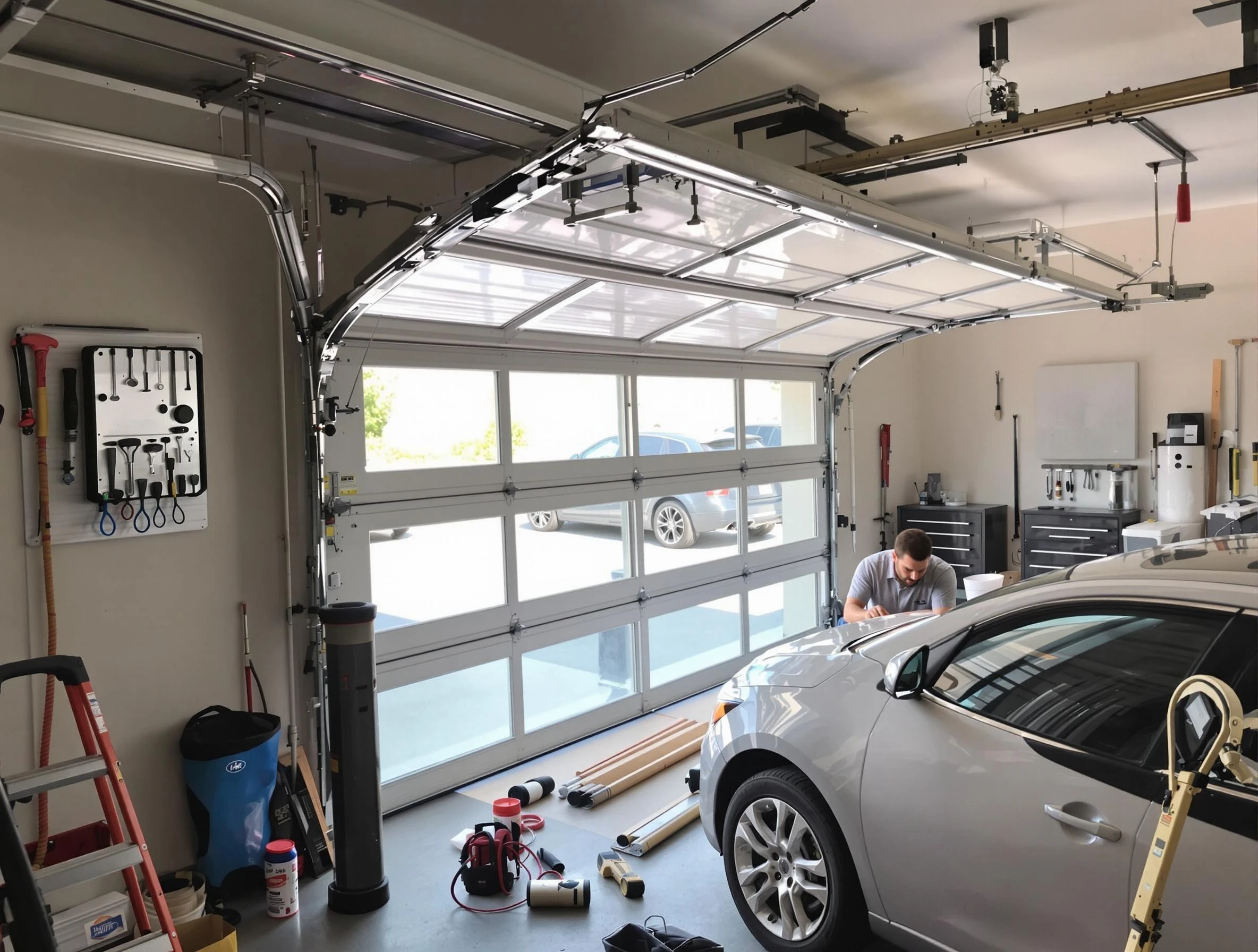 Garage door noise reduction service by Perry Garage Door Repair in Perry