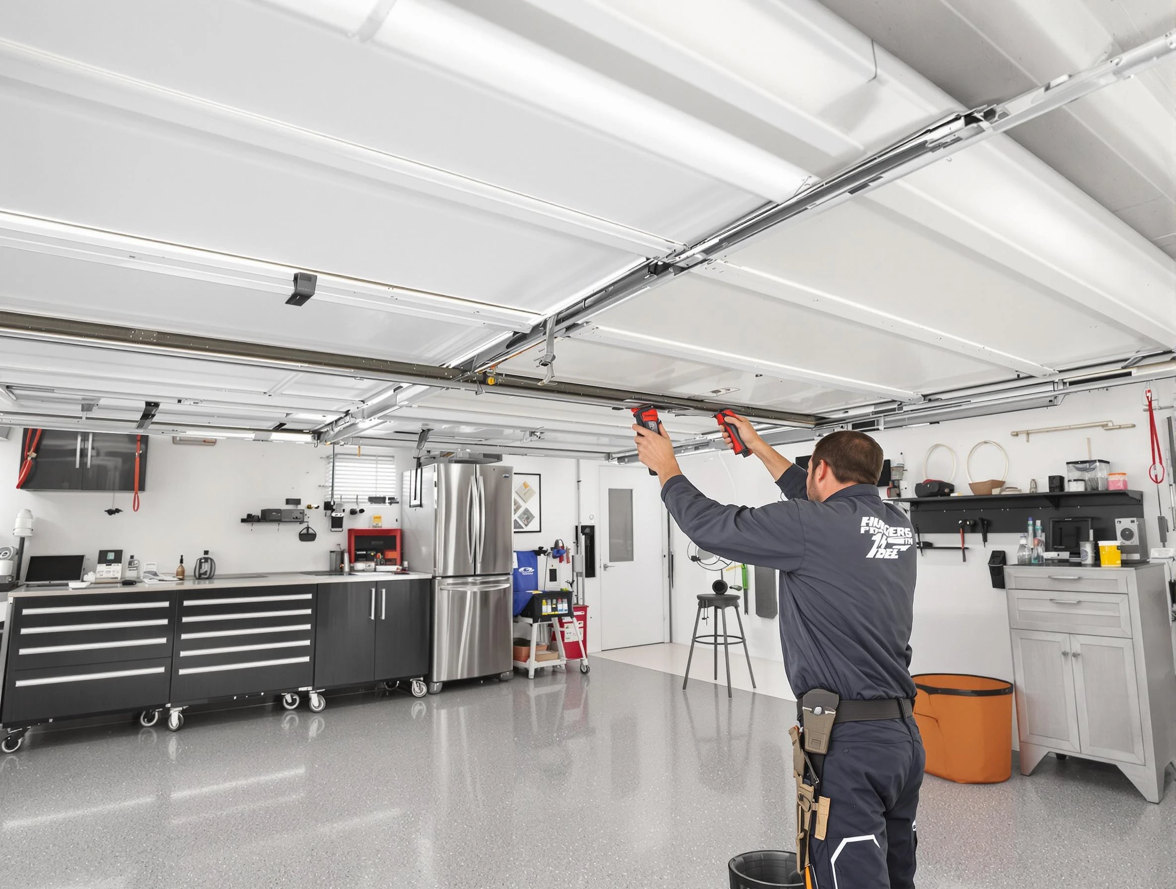 Overhead garage door repair service by Perry Garage Door Repair in Perry
